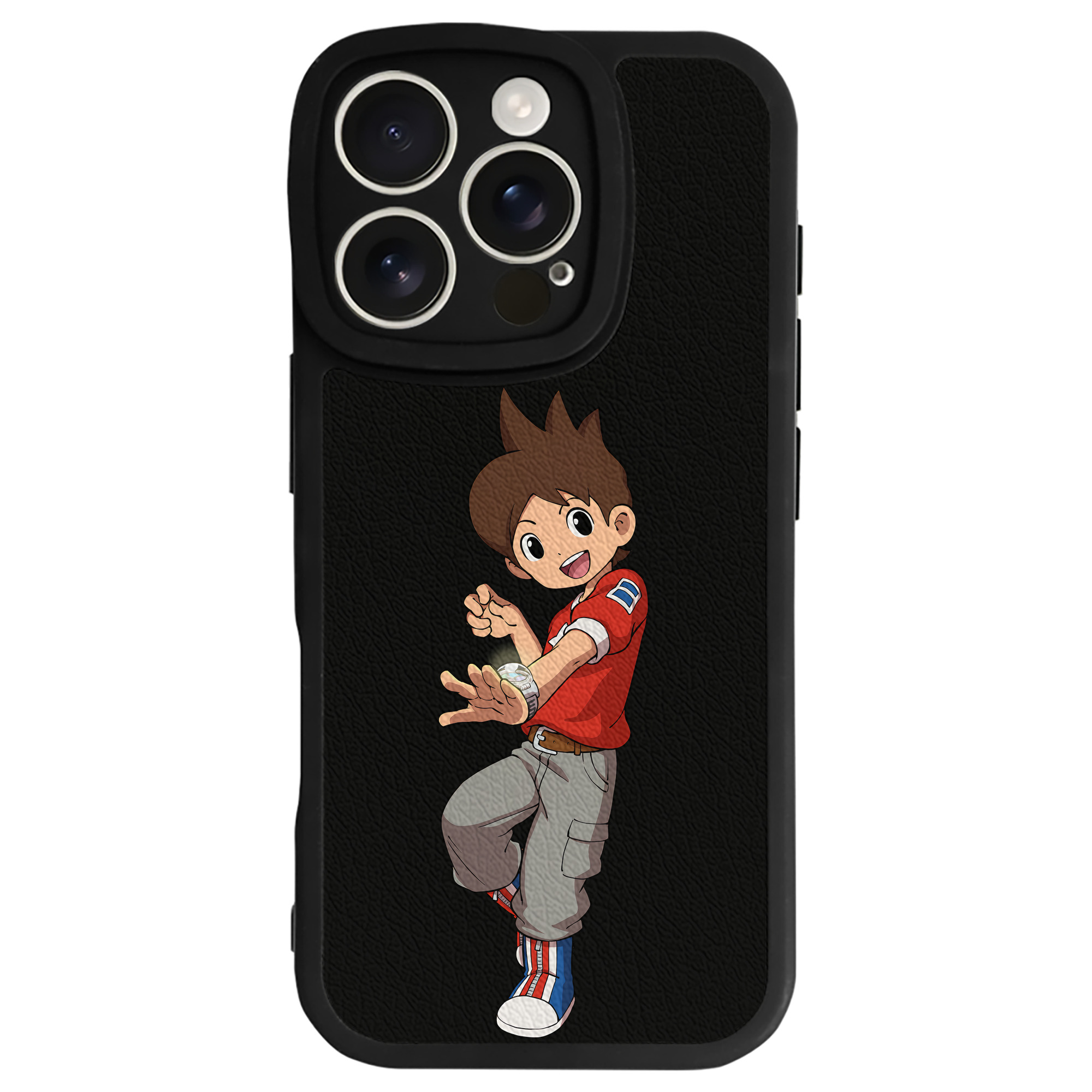 （画像用） 妖怪ウォッチ Yo-kai Watch 【iPhone 16シリーズ対応】シリコンスマホケース（レザー調） 材質：シリコン